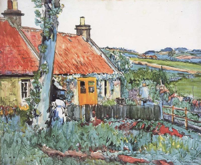 George Leslie Hunter Cottage,Near Largo oil painting picture